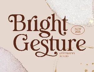 Bright Gesture font