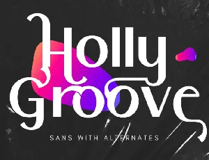 Holly Groove Three font