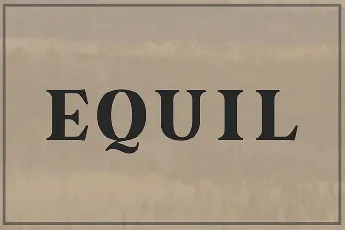 Equil Serif font