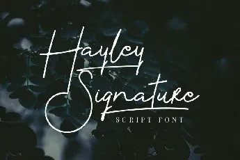 Hayley Signature font