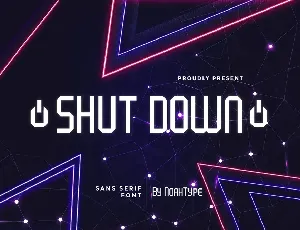 Shut Down Demo font