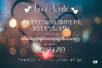 Love Vale font