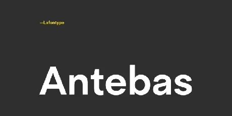 Antebas Family font