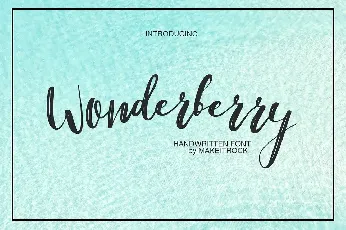 Wonderberry Brush font