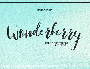 Wonderberry Brush font