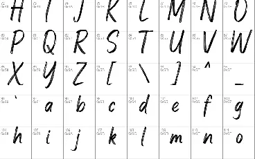 Brushways font