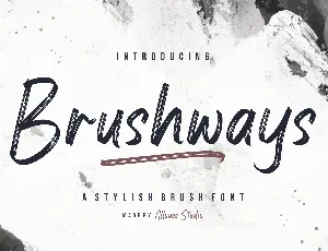 Brushways font