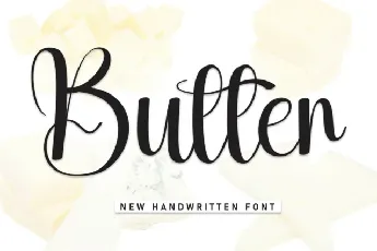 Butter Script font