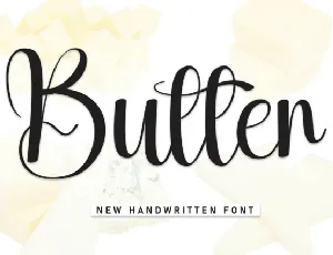 Butter Script font