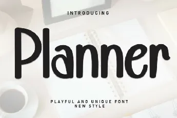 Planner Display font