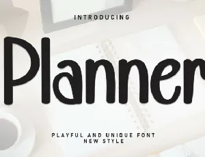 Planner Display font