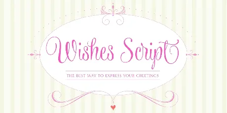 Wishes Script Family font