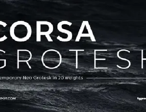 Corsa Grotesk Family Free font