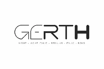 Gerth Demo font