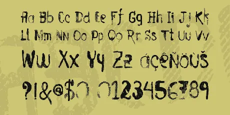 Vtks Entulho font