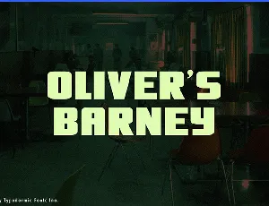 Oliver's Barney font