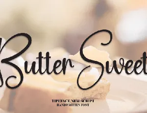 Butter Sweet Typeface font