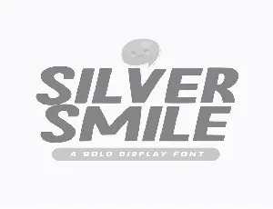 Silver Smile font