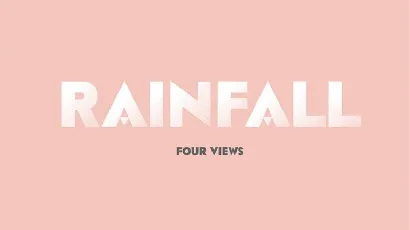 Rainfall font