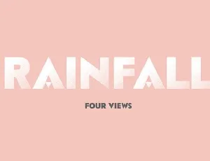 Rainfall font