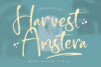 Harvest Amstera font