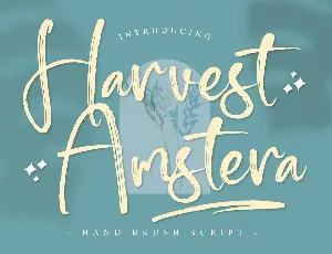 Harvest Amstera font