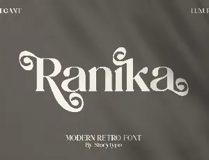 Ranika font