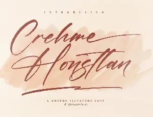 Crehme Honstlan font