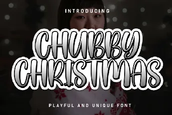 Chubby Christmas Display font