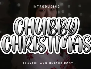 Chubby Christmas Display font