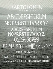 Bartolomew Free font