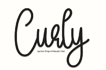 Curly Script font