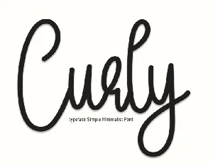 Curly Script font