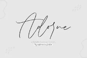 Adorne font