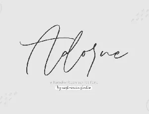 Adorne font