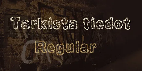 Tarkista tiedot font