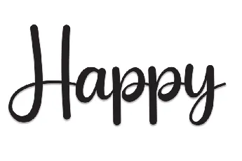 Happy font