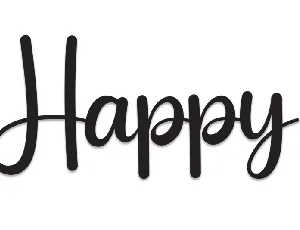 Happy font