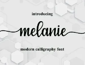 Melanie font