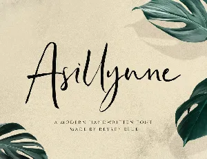 Asillynne font