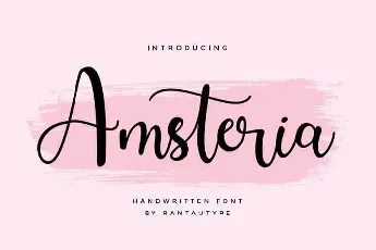 Amsteria Calligraphy font