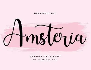 Amsteria Calligraphy font
