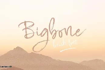 Bigbone font