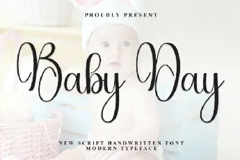 Baby Day Calligraphy font