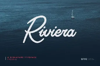 Riviera Signature font