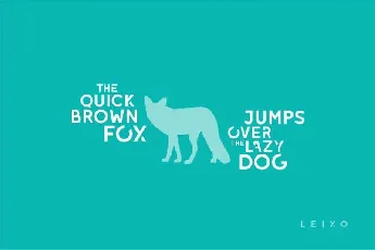 Leixo Stencil Typeface Free font