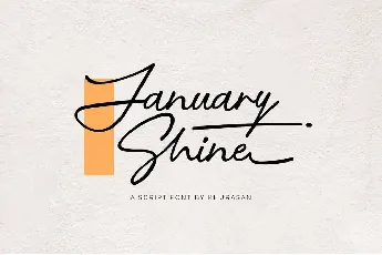 January Shine font