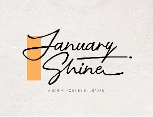 January Shine font