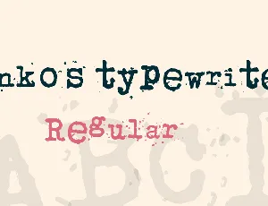 junko's typewriter font