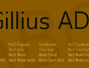 Gillius ADF font